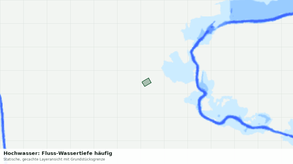 Statische Kartenansicht: Hochwasser: Fluss-Wassertiefe häufig