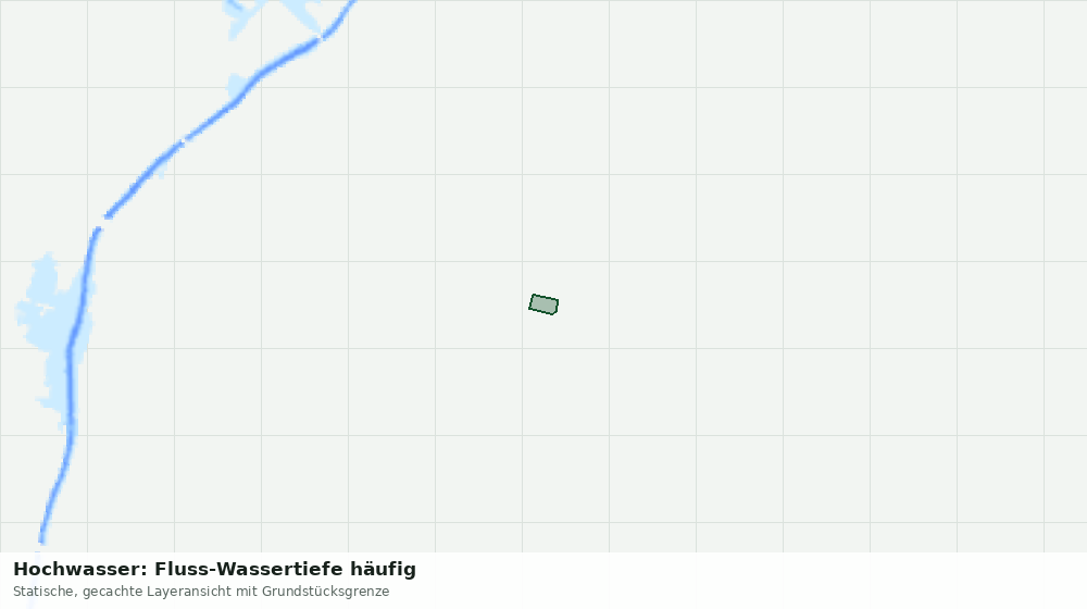 Statische Kartenansicht: Hochwasser: Fluss-Wassertiefe häufig