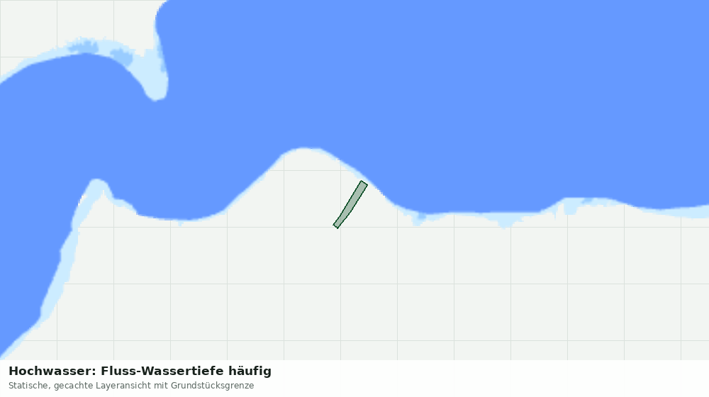 Statische Kartenansicht: Hochwasser: Fluss-Wassertiefe häufig