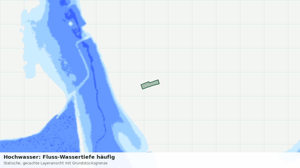 Statische Kartenansicht: Hochwasser: Fluss-Wassertiefe häufig