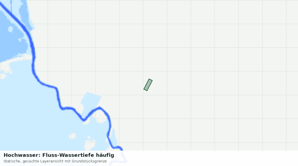 Statische Kartenansicht: Hochwasser: Fluss-Wassertiefe häufig