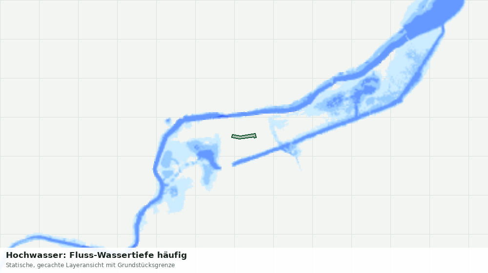 Statische Kartenansicht: Hochwasser: Fluss-Wassertiefe häufig