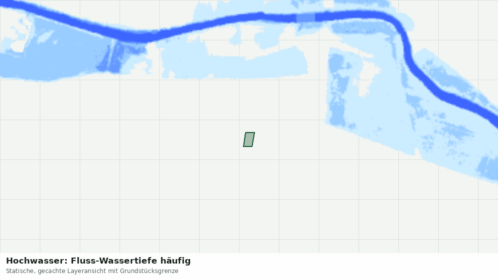Statische Kartenansicht: Hochwasser: Fluss-Wassertiefe häufig