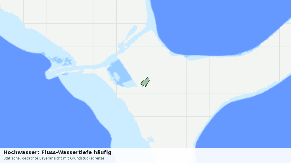 Statische Kartenansicht: Hochwasser: Fluss-Wassertiefe häufig