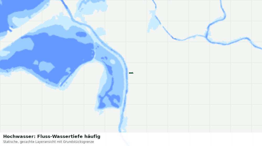 Statische Kartenansicht: Hochwasser: Fluss-Wassertiefe häufig