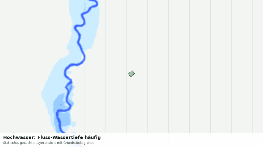 Statische Kartenansicht: Hochwasser: Fluss-Wassertiefe häufig