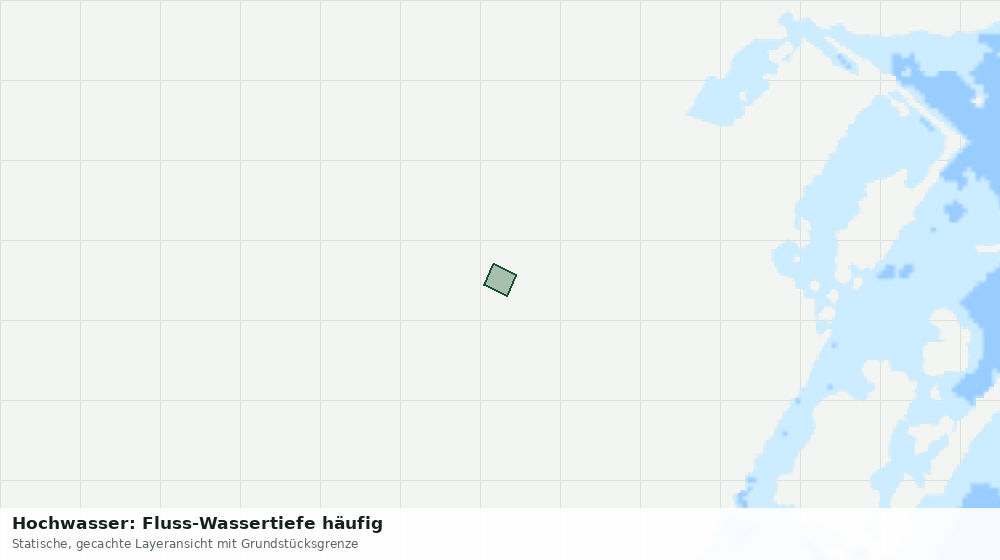 Statische Kartenansicht: Hochwasser: Fluss-Wassertiefe häufig