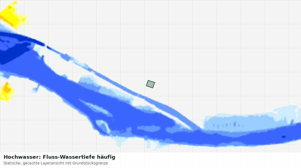 Statische Kartenansicht: Hochwasser: Fluss-Wassertiefe häufig