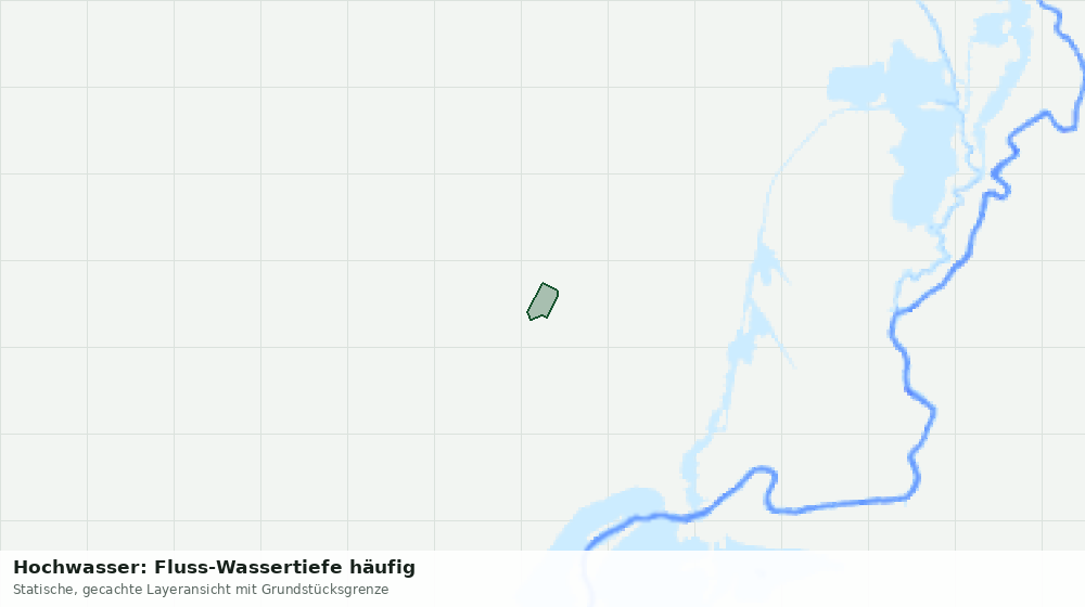 Statische Kartenansicht: Hochwasser: Fluss-Wassertiefe häufig