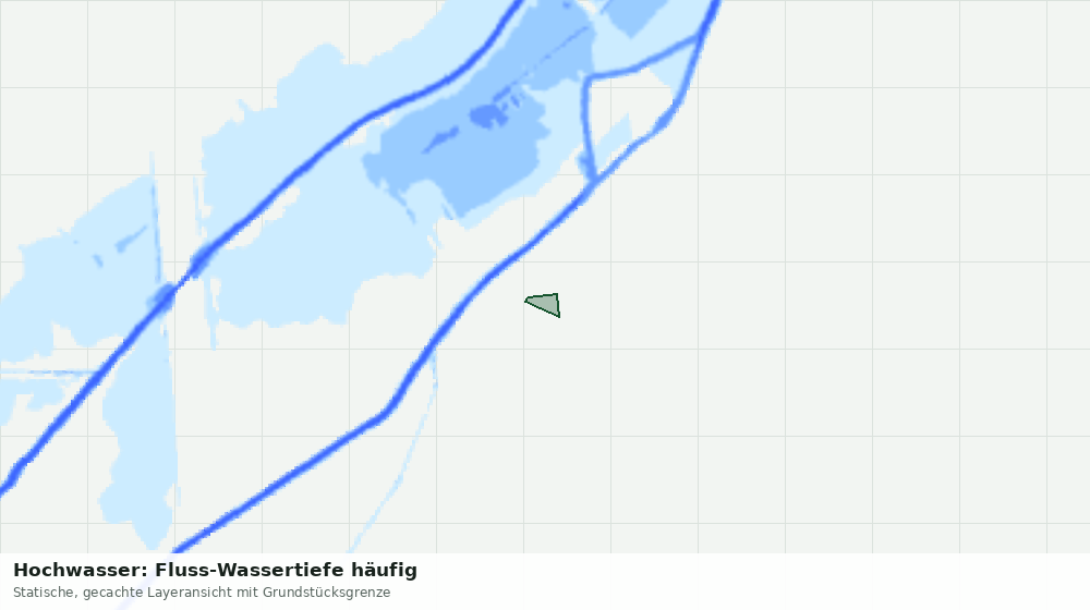 Statische Kartenansicht: Hochwasser: Fluss-Wassertiefe häufig