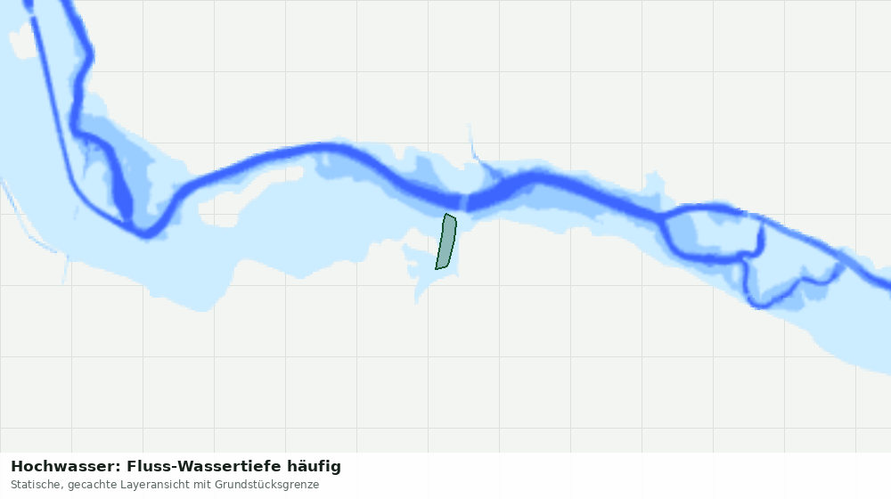 Statische Kartenansicht: Hochwasser: Fluss-Wassertiefe häufig