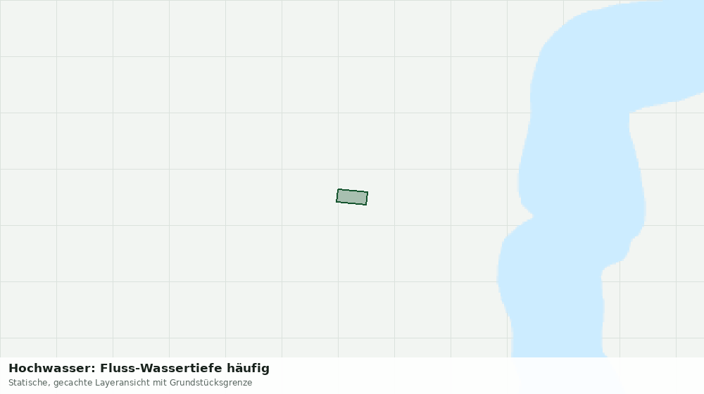 Statische Kartenansicht: Hochwasser: Fluss-Wassertiefe häufig