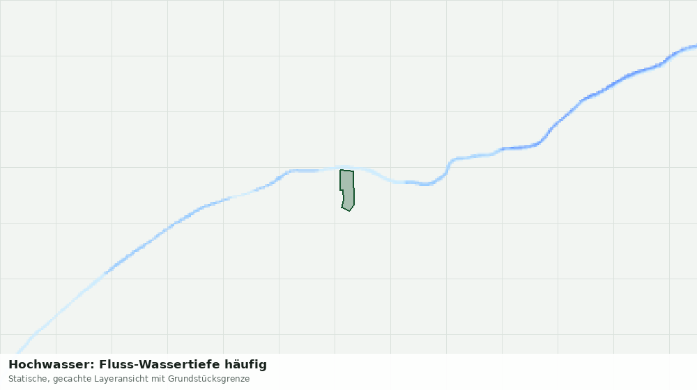 Statische Kartenansicht: Hochwasser: Fluss-Wassertiefe häufig