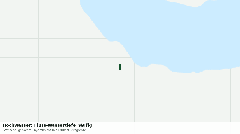 Statische Kartenansicht: Hochwasser: Fluss-Wassertiefe häufig