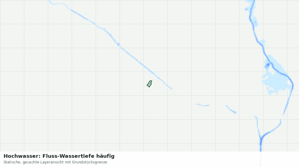 Statische Kartenansicht: Hochwasser: Fluss-Wassertiefe häufig