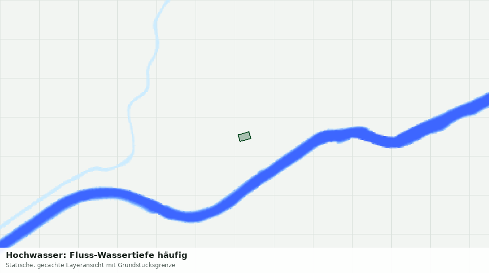Statische Kartenansicht: Hochwasser: Fluss-Wassertiefe häufig