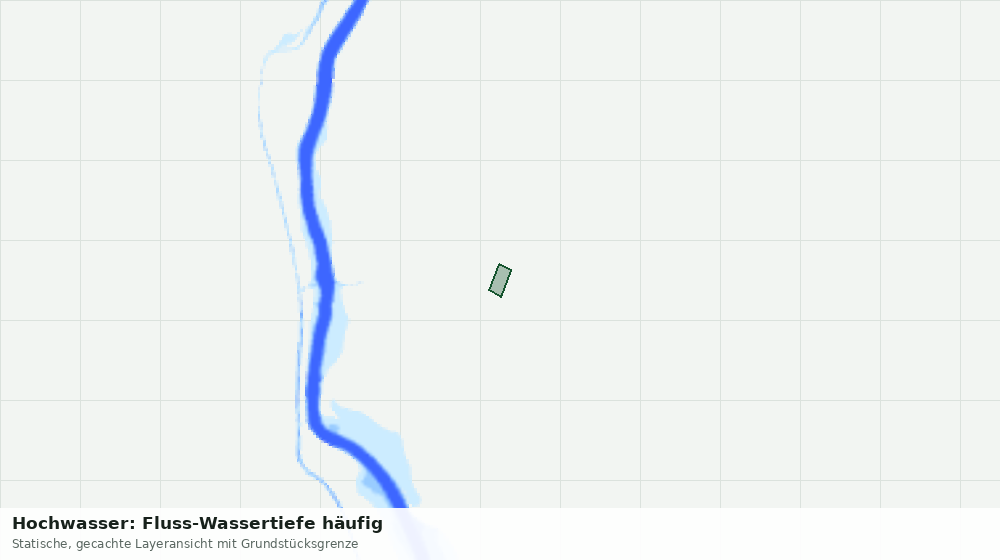 Statische Kartenansicht: Hochwasser: Fluss-Wassertiefe häufig