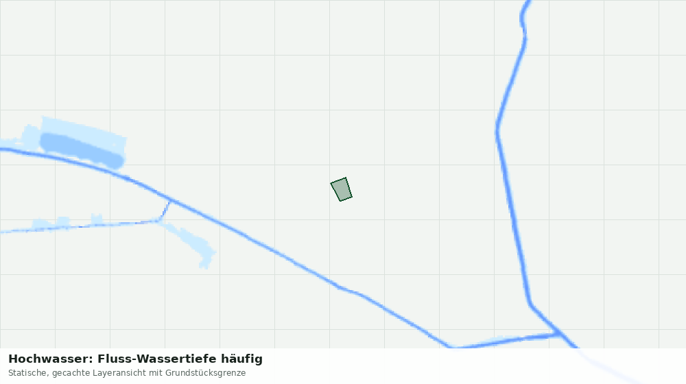 Statische Kartenansicht: Hochwasser: Fluss-Wassertiefe häufig