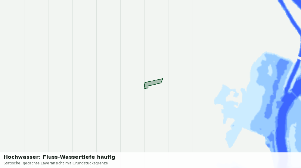 Statische Kartenansicht: Hochwasser: Fluss-Wassertiefe häufig