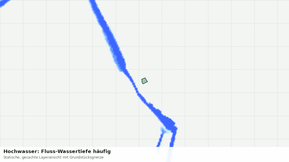 Statische Kartenansicht: Hochwasser: Fluss-Wassertiefe häufig