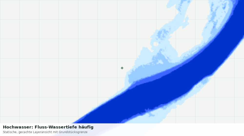Statische Kartenansicht: Hochwasser: Fluss-Wassertiefe häufig