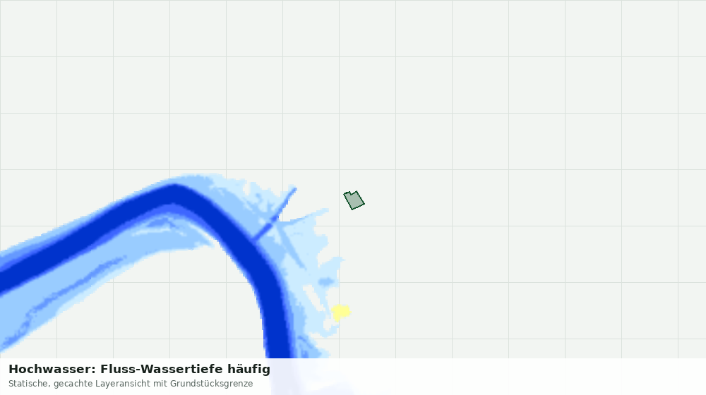 Statische Kartenansicht: Hochwasser: Fluss-Wassertiefe häufig