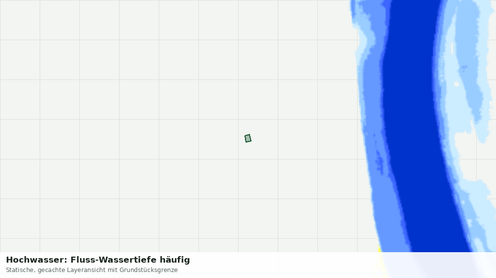 Statische Kartenansicht: Hochwasser: Fluss-Wassertiefe häufig