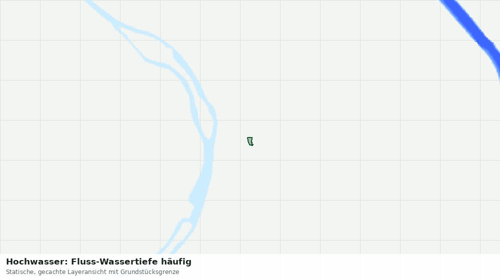 Statische Kartenansicht: Hochwasser: Fluss-Wassertiefe häufig