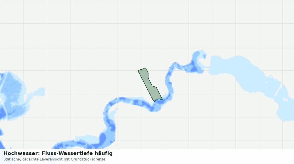 Statische Kartenansicht: Hochwasser: Fluss-Wassertiefe häufig