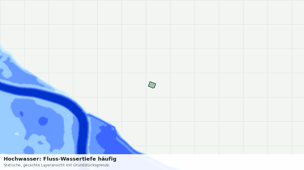 Statische Kartenansicht: Hochwasser: Fluss-Wassertiefe häufig
