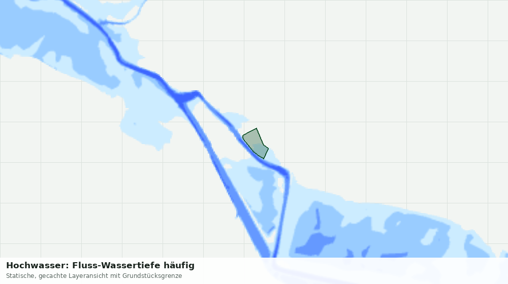 Statische Kartenansicht: Hochwasser: Fluss-Wassertiefe häufig