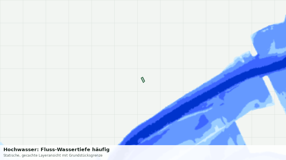 Statische Kartenansicht: Hochwasser: Fluss-Wassertiefe häufig