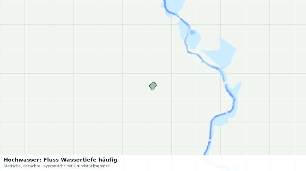 Statische Kartenansicht: Hochwasser: Fluss-Wassertiefe häufig