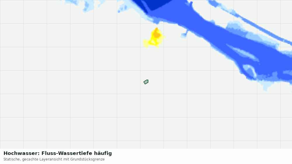 Statische Kartenansicht: Hochwasser: Fluss-Wassertiefe häufig