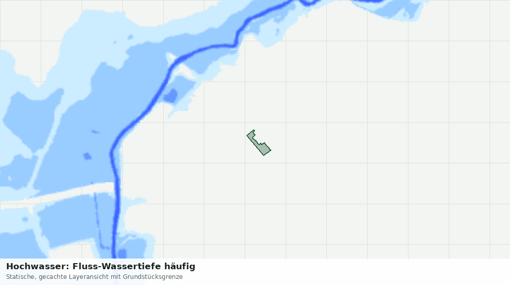 Statische Kartenansicht: Hochwasser: Fluss-Wassertiefe häufig