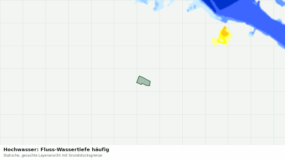 Statische Kartenansicht: Hochwasser: Fluss-Wassertiefe häufig