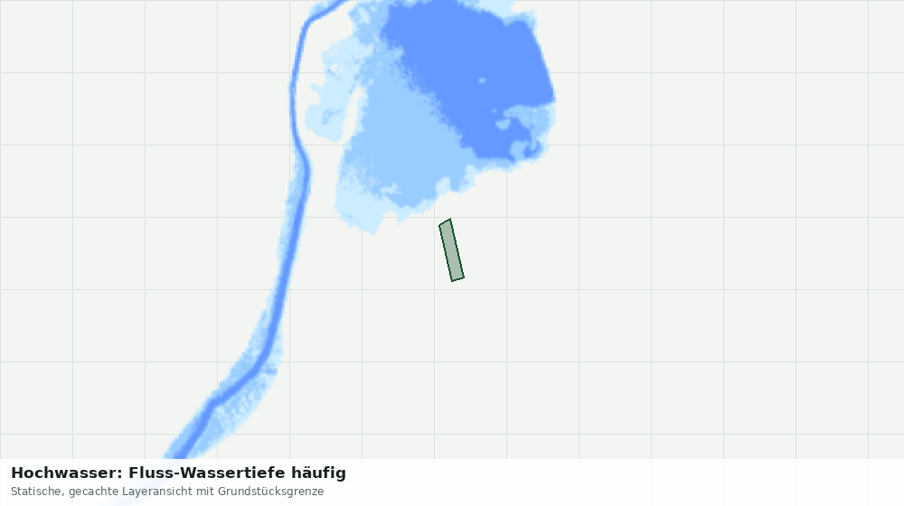 Statische Kartenansicht: Hochwasser: Fluss-Wassertiefe häufig