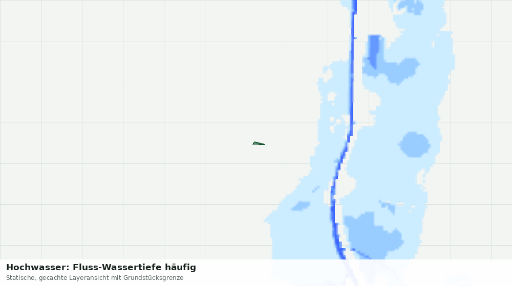 Statische Kartenansicht: Hochwasser: Fluss-Wassertiefe häufig