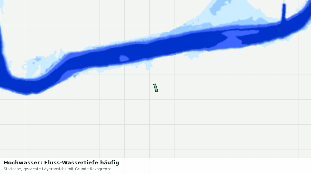 Statische Kartenansicht: Hochwasser: Fluss-Wassertiefe häufig