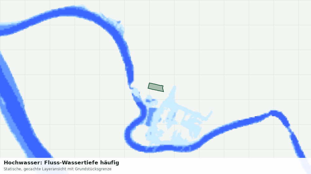 Statische Kartenansicht: Hochwasser: Fluss-Wassertiefe häufig