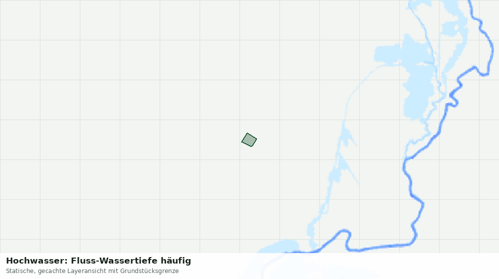 Statische Kartenansicht: Hochwasser: Fluss-Wassertiefe häufig