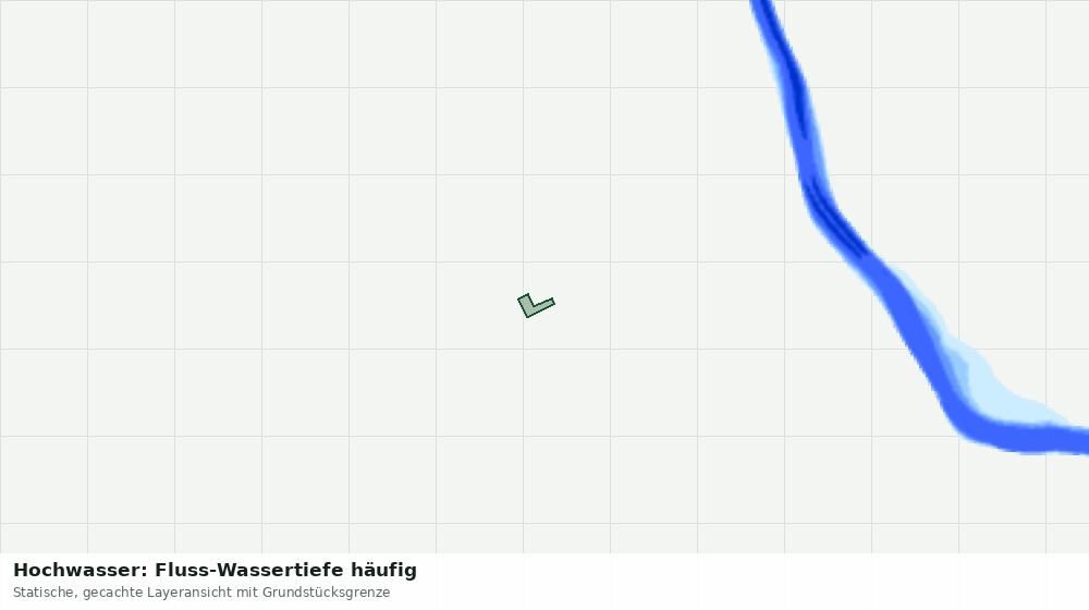 Statische Kartenansicht: Hochwasser: Fluss-Wassertiefe häufig