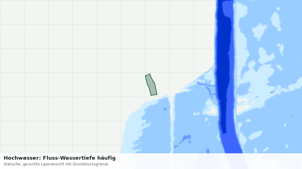 Statische Kartenansicht: Hochwasser: Fluss-Wassertiefe häufig