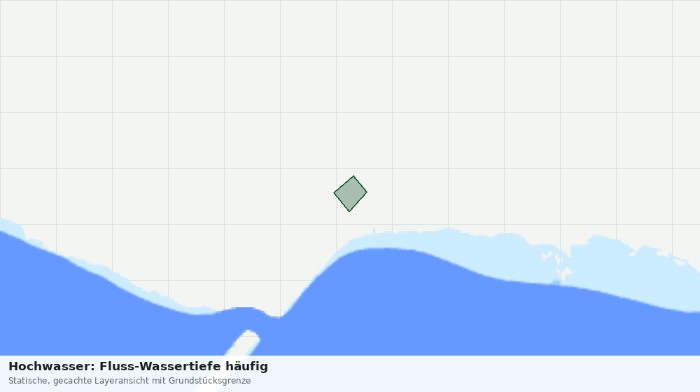 Statische Kartenansicht: Hochwasser: Fluss-Wassertiefe häufig