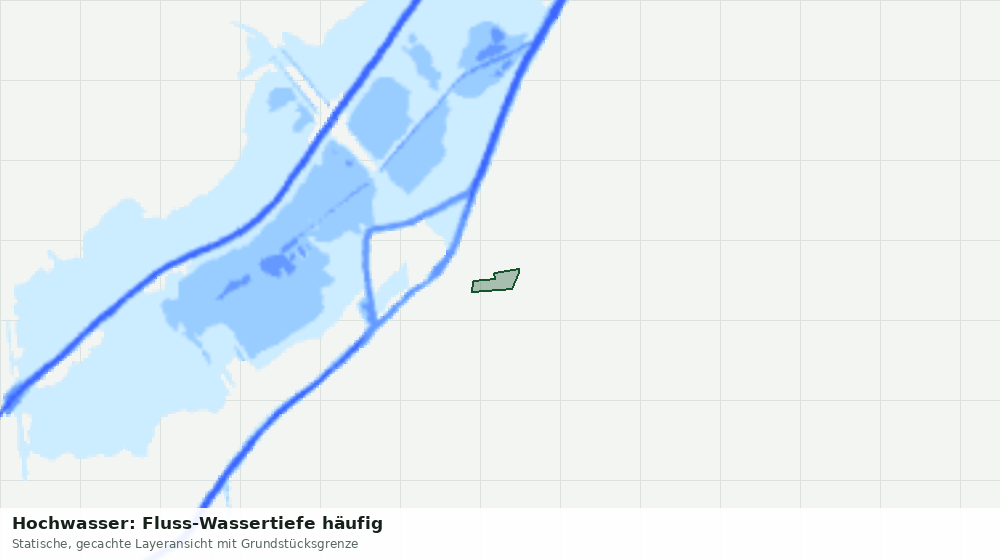 Statische Kartenansicht: Hochwasser: Fluss-Wassertiefe häufig