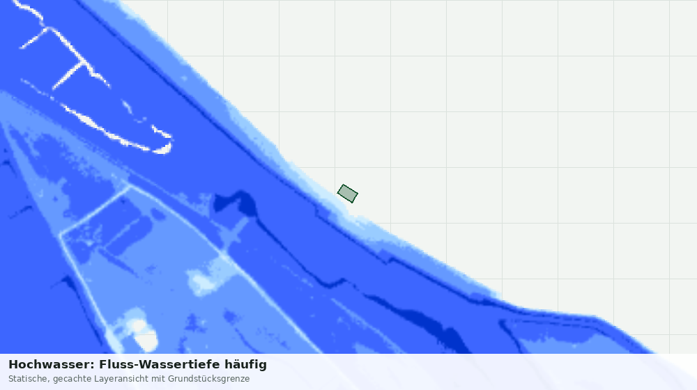 Statische Kartenansicht: Hochwasser: Fluss-Wassertiefe häufig