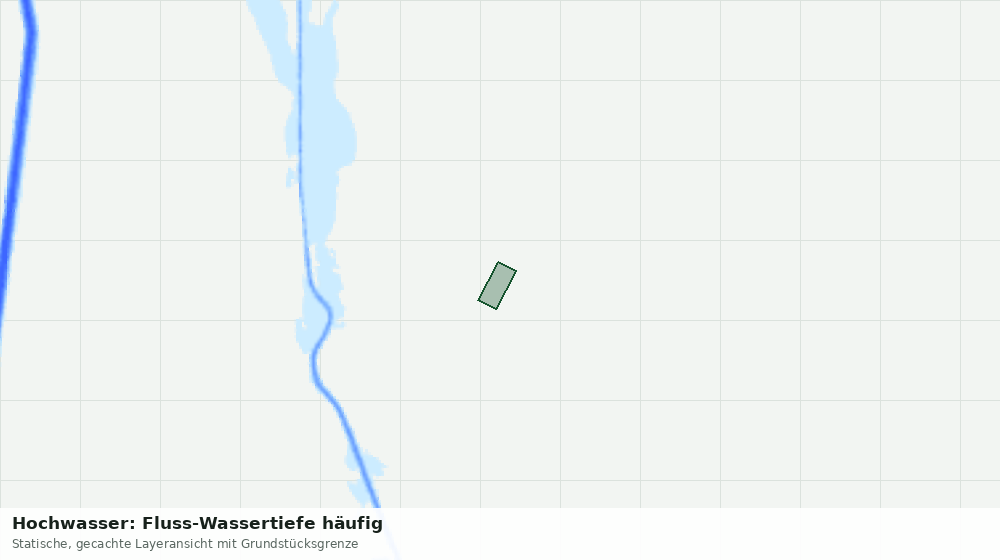 Statische Kartenansicht: Hochwasser: Fluss-Wassertiefe häufig