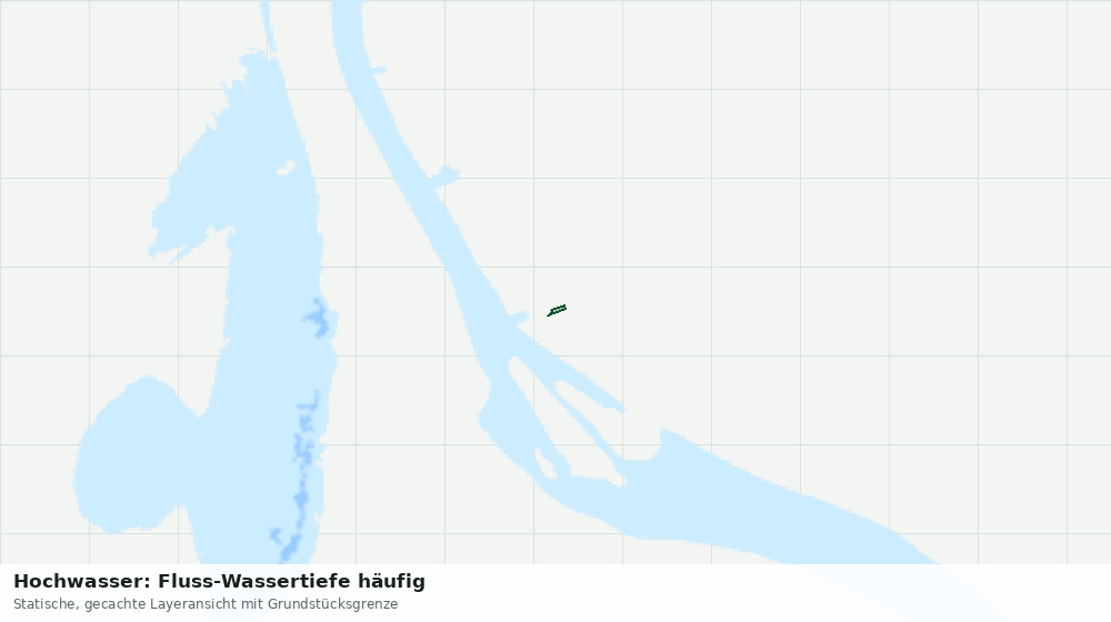 Statische Kartenansicht: Hochwasser: Fluss-Wassertiefe häufig