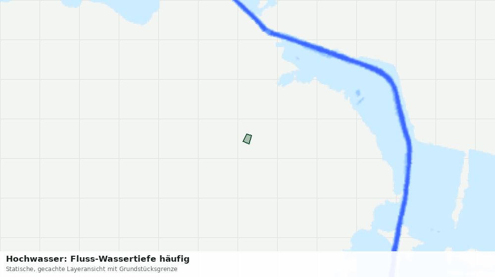 Statische Kartenansicht: Hochwasser: Fluss-Wassertiefe häufig