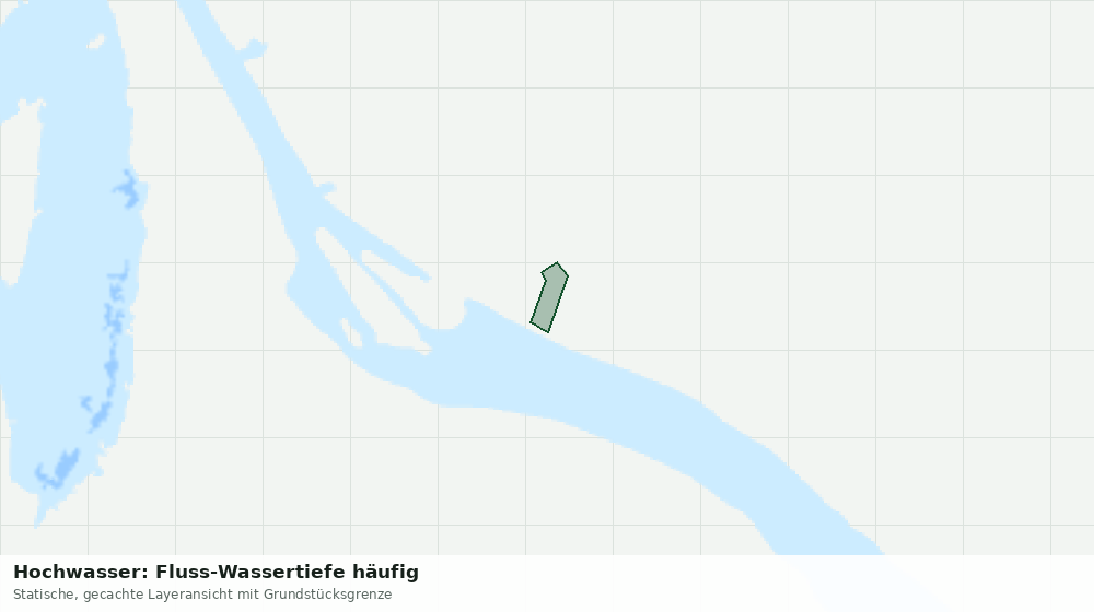 Statische Kartenansicht: Hochwasser: Fluss-Wassertiefe häufig